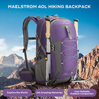 40L Hiking Backpack (40l Purple / 40l / Daypack Backpacks)