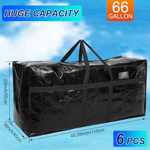 4 Pcs 66 Gallon Extra Large Moving Bags Heavy Duty Storage Bag (66 Gallon / Black)