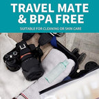 3.4 oz Travel Bottles for Toiletries (Light Green)