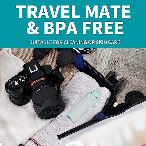 3.4 oz Travel Bottles for Toiletries (Light Green)