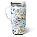 22oz Insulated Travel Mug with Handle & Lid (Alabama / 22 Ounces)