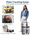 TSA Approved Luggage Straps Heavy Duty Suitcase Belt (navy blue)