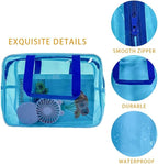 Travel Clear Cosmetic Bag, Toiletry Carry Pouch Makeup Artist Bag, Waterproof - Image 3