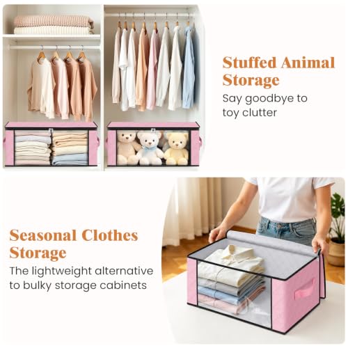 35L Closet Organizers (4 Pack-35l / Pink)