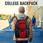 Large Laptop Backpack for Women (18.4 Inch / Red)
