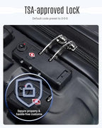 Luggage Sets 3 Pcs Suitcase with Wheels (Black / 3-Piece Set-20 Inch/24 Inch/28 Inch)