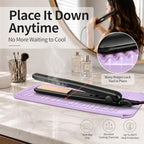Silicone Heat Resistant Travel Mat for Hair Iron (1 Pack / Pink Mauve)