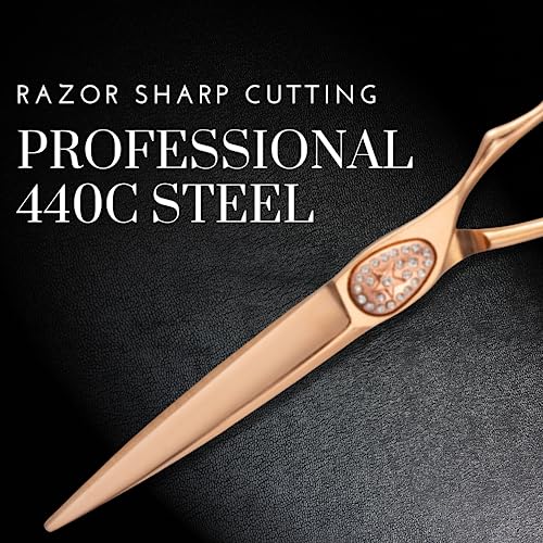 Ikigai Rose Gold 6" Hair Cutting Scissors (Hair Cutting Scissors)