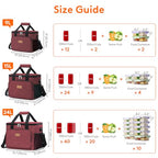 Insulated Lunch Box for Men (Burgundy / Large(15L))