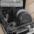 Ceramic Pots and Pans Set Non Stick (Dark Gray / 11PCS)