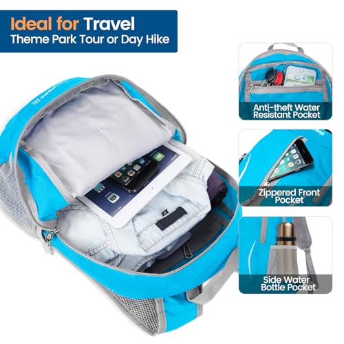 Lightweight Packable Backpack 25L (25L / Light Blue)