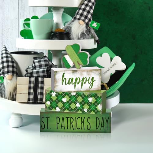 Tray Block Signs Set (Valentine's Day and St. Patrick's Day)