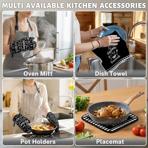 Black Kitchen Decor Set (Black)