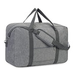 For Spirit Airlines Personal Item Bag 18x14x8 Foldable Travel Duffel Bag Tote Duffle Carry on Luggage for Women and Men 30L (Grey / 30L)