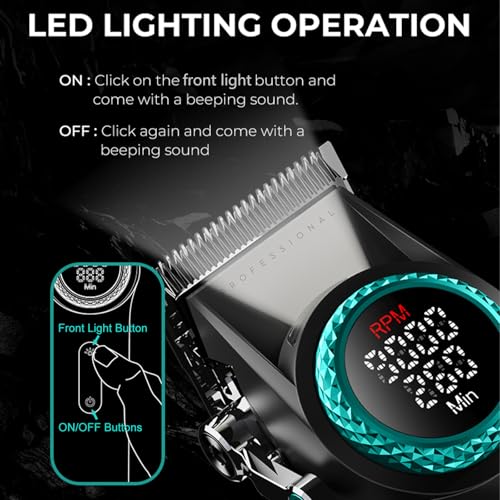001 & 977 Hair Clipper and Trimmer Set for Men (001+977 2 in 1 Black)