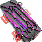 7.0in Professional Pet Grooming Scissors set (Violet)