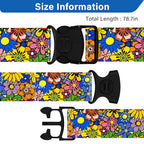 2 Pack Luggage Straps for Suitcases (24020 Sun Flowers)