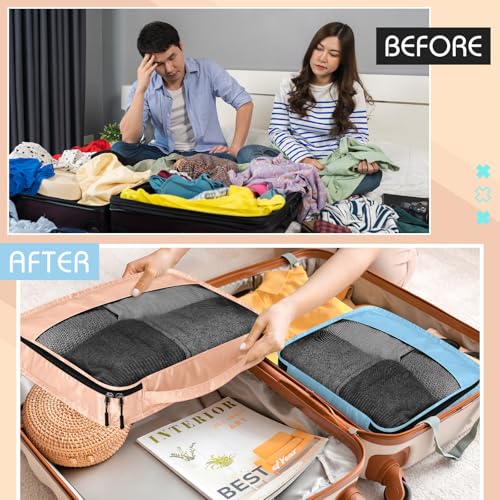 Packing Cubes for Suitcase Large Organizer Bags (Pastel / Mixed)