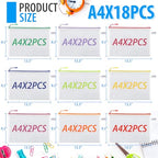 18 Pack A4 Mesh zipper pouch bags