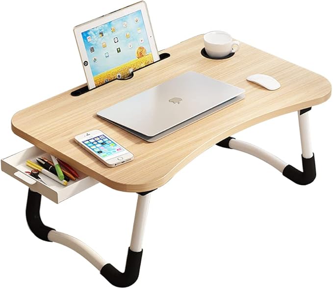 Lap Desk with Storage Drawer, Holders by VebaCidi