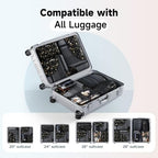 Packing Cubes for Travel (14 Black Flower)