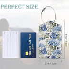 Hibiscus Flowers Luggage Tag (Hibiscus Flowers Bird Watercolor)