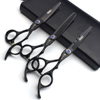 6 Inch 440C High Hardness Stainless Steel Hair Scissors Hair Salon Hair Stylist Cutting Thinning Tool Barber Special (6 Inch 3pc-a)
