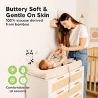 2 Pack Baby Changing Pad Cover for Girl (Cameo)