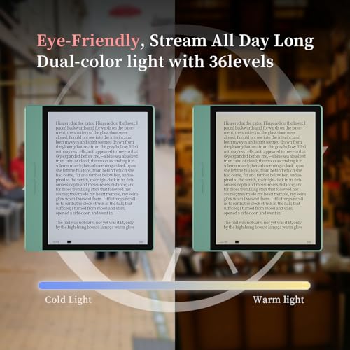 B7 Color ePaper Tablet 7 Inch 8+128GB Ebook Reader with 4G Calling (Green)