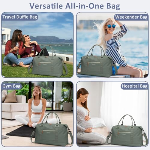 Women Travel Duffle Bags (Army Green / X-Large)