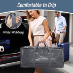 6 Pack Extra Heavy Duty Large Moving Bags with Strong Zipper (Gray / 6 Pack)