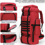 Hiking Backpack for Men 70L (70l-red)