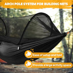 Ultra Light Travel Camping Hammock Pop (Black)