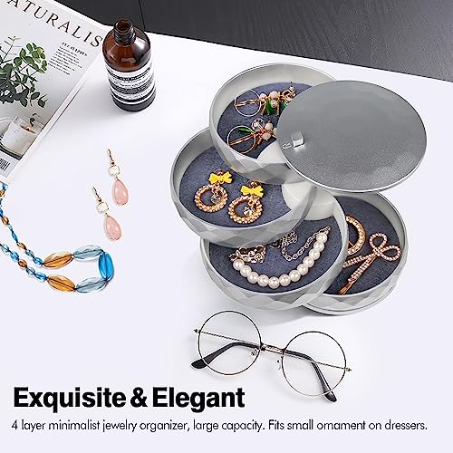 Travel Jewelry Case Box (Silver)
