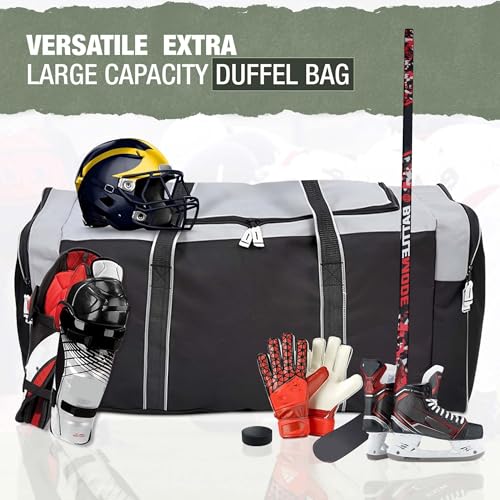 Heavy Duty Hockey Bag (36IN / XL 36" Grey)