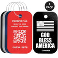 Smart US Flag Luggage Tags 4 (Multicolored)