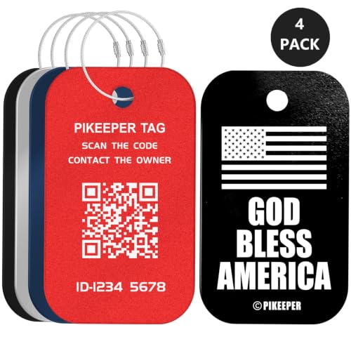 Smart US Flag Luggage Tags 4 (Multicolored)