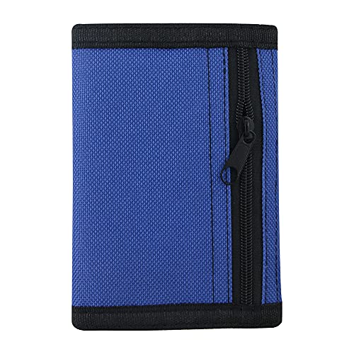 RFID Blocking Canvas Wallet for Men and Women (Blue Set)