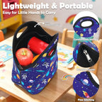 Neoprene kids Lunch box Insulated Soft Bag Mini Cooler Thermal Meal Tote Kit for Boys (Astronaut)