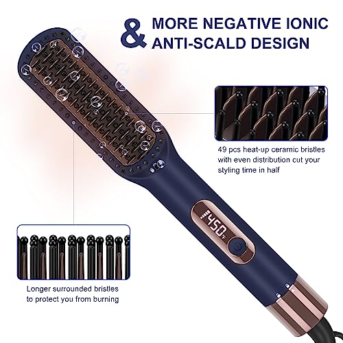 Hair Straightener and Curler (Prussian Blue)