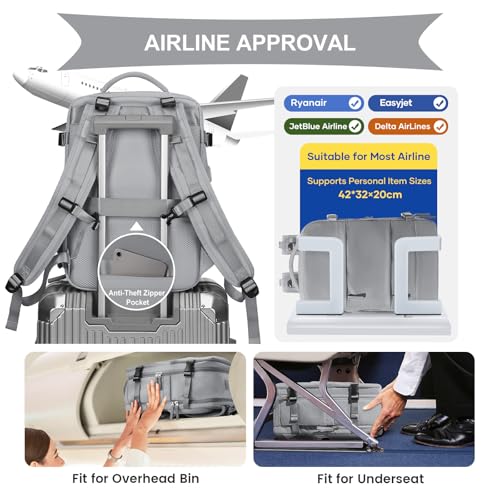 Vacuum Backpack Travel with Pump (A1-grey / 25 liters)