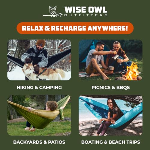 Camping Hammock (Camo Black / Double)