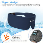 Bluetooth Eye Mask and Sleep Headphone w (Navy)