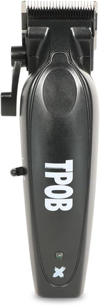 TPOB X Digital Brushless 6800rpm Professional Hair Trimmer Hair Clippers for Men, Psycho Zero Gapped T-Blade Trimmer Cordless Rechargeable Edgers Clippers (X Clipper Black with Stand)