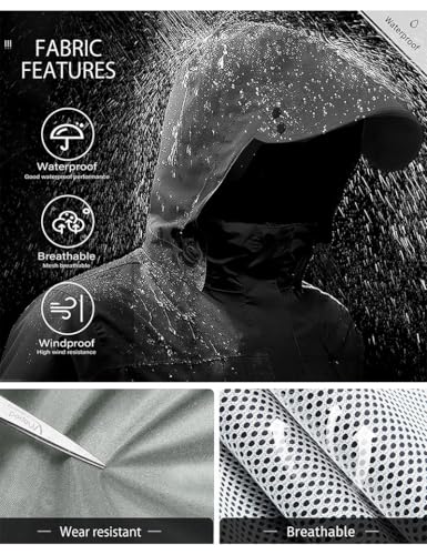 Rain Suit Waterproof Breathable Lightweight 2 (Medium / Light Khaki)