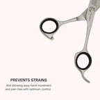 Right-Handed Hair Cutting Scissors – Stainless Steel Barber Shears with Ball Bearing Adjustment Screw – Grooming Tool for Men and Women