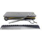 Dos Manos HIGH-END Razor Edge Series Barber Blending Hair Scissors - Japanese Stainless Steel Salon Scissors 6" Overall Length - Fine Adjustment Tension Screw