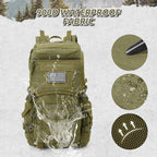 35L Military Tactical Backpack for Men (Army Green / Medium-35L)