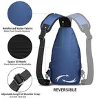 Crossbody Sling Bag Men Women (Blue / Small)