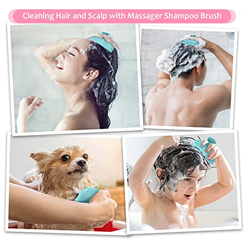 Hair Scalp Massager Shampoo Brush (Blue)